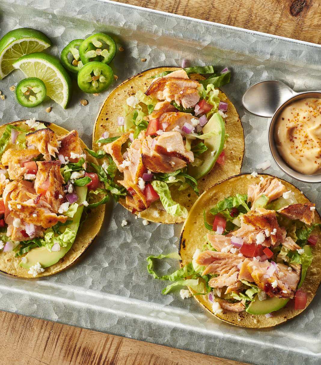 Honey Chipotle Salmon tacos
